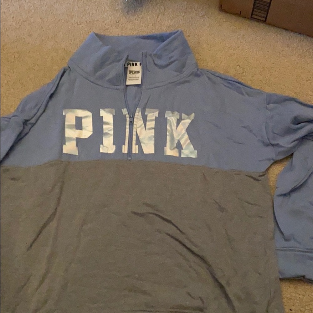 Pink quarter zip